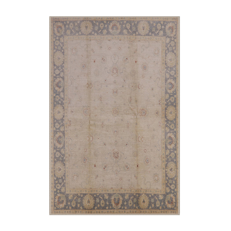 Tapis bleu / jaune clair Harmen, Rectangle 6 pi x 9 pi