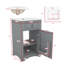 Meuble-lavabo de 20 pouces avec lavabo en céramique, porte à fermeture douce, tablettes réglables et rangement au-dessus de la porte pour les petites salles de bain-1817284324-1817284326