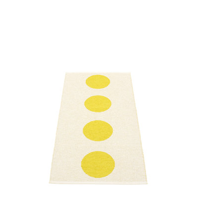 Vera Polka Dots Area Rug in Yellow/White