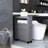 Wood Rolling Narrow Bathroom Side Storage Cabinet