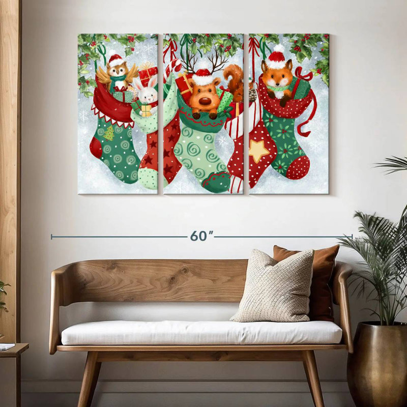 Lelend Christmas Socks, 32" H x 50" W