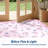 Floral Machine Washable Rug with Rubber Backing Foldable Printed Non Slip Carpet, Soft Easy Care Home Decor Floor Cover for Living Room Bedroom-109768751-109768747