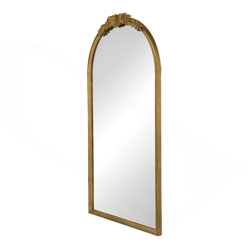 Wood Floor Mirror Full Body Dressing Make Up Mirror With Reinforced Hook For Easy Hanging Makes Space Luxurious High-End