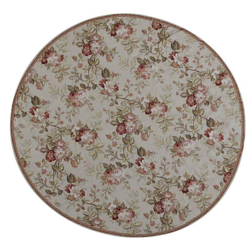 Handmade Wool Floral Area Rug