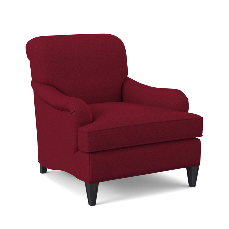 Bristol Upholstered Armchair, Vintage Ebony, Margaret Lipstick