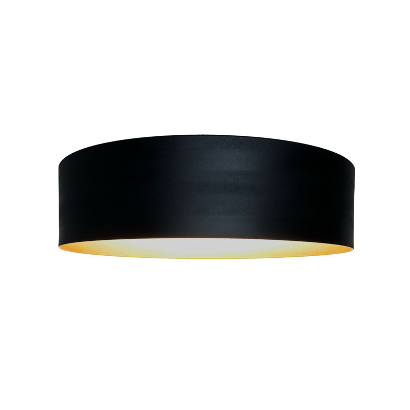 Luminaire encastré 1 lumière Ratcliff - noir / laiton brossé Ratcliff