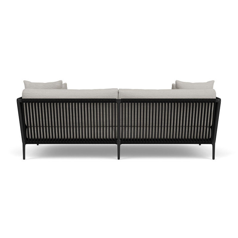 Otti Three-Seat Sectional Sofa, Black, Whitesands