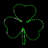 Dynamic RGBWW St. Patrick's Shamrock, 3 Leaves