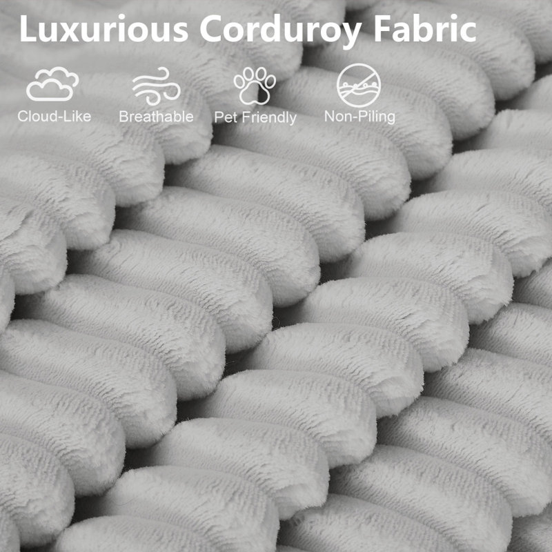 70.87" Loveseat Sofa, Comfy Deep Seat Sofa Bed, Modern Small Corduroy Couch For Living Room, Apartment, Sofa In A Box, No Assembly