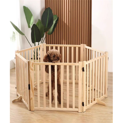 Enclos en bois massif 16,92 po H 4 panneaux