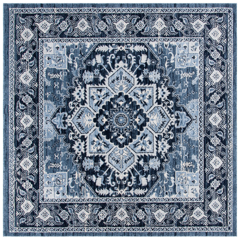 Cestina Performance Oriental Rug, Square 6'7"