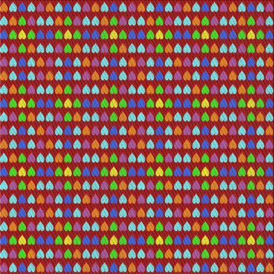 Tapis décoratif rouge Schacher