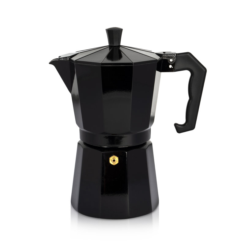 Espresso Maker Silver, For 3 Cups, Black