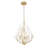 Claudine Modern Gold 4 Light Chandelier-123383829-123383830