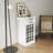 Modular 28-Bottle Wine Bar Cabinet – Brown Walnut