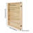 6-Tier Solid Wood Wall Display Acrylic Door for Minifigures Action Figures Collection