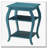 Teal 2-shelf End Table