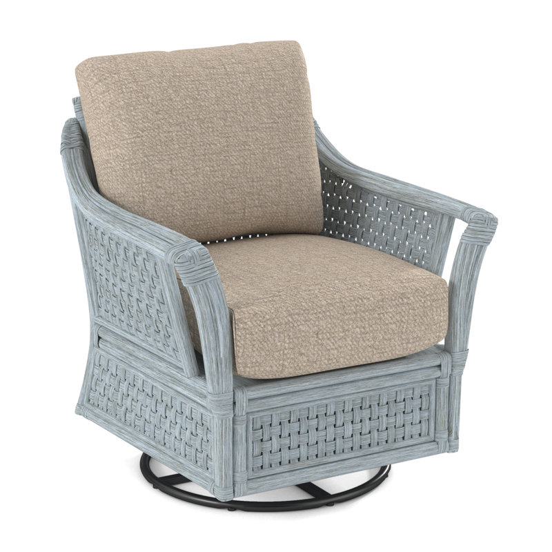 Boca Armchair, Cobalt Blue Stripe; 0204-64, Brass