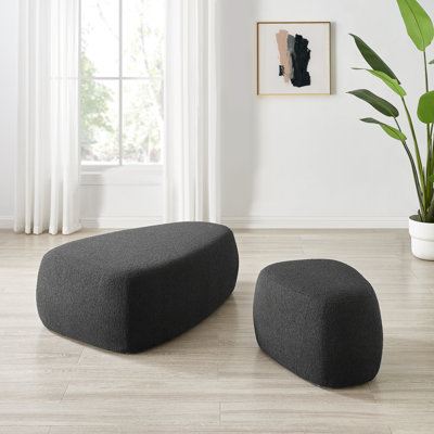 Hexham Carlese Fabric Big Ottoman, Palladian