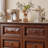 Simple Retro Mahogany Entrance Cabinet Solid Wood Accent Chest-101838492