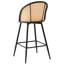 66 cm H Swivel Upholstered Bar Stool & Counter Stool with Metal Legs (set of 2 & set of 4)-2033917736-2033917735