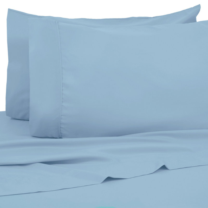 Kathy Ireland Gallery 1200 Thread Count Cotton Rich 6 Piece Sheet Sets, Sky Blue
