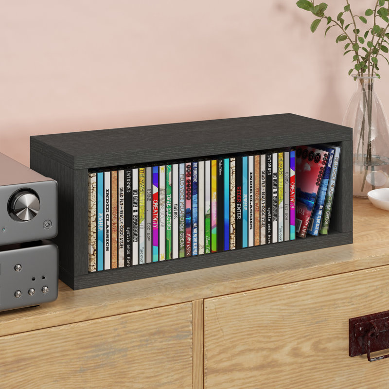 Paperboard 7'' H Media Shelves, Charcoal Black