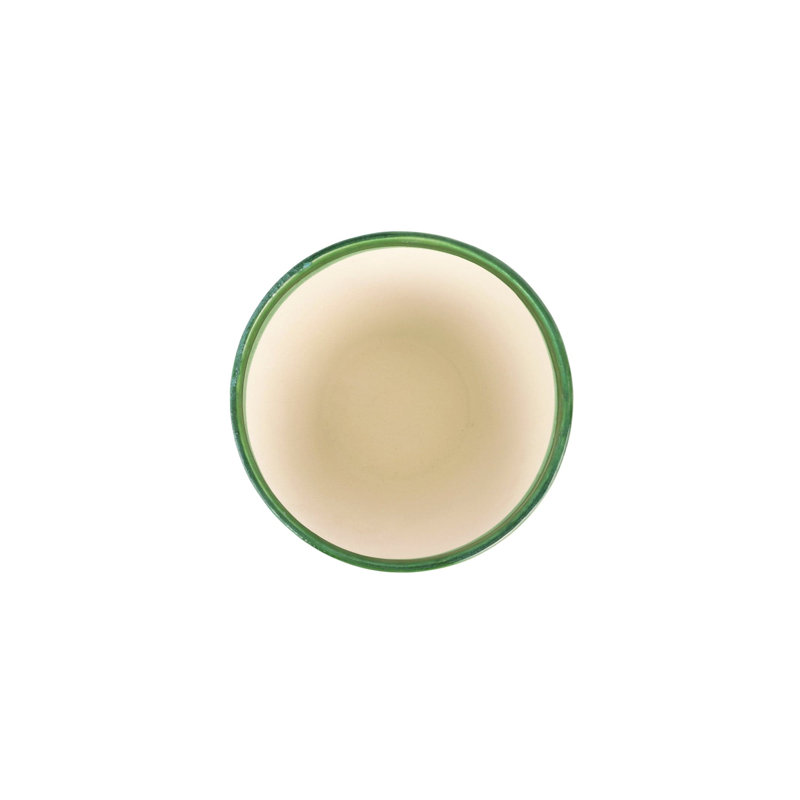 Viva Garden Reactive Cachepot, 6.5" H x 7.25" W x 7.25" D, Green