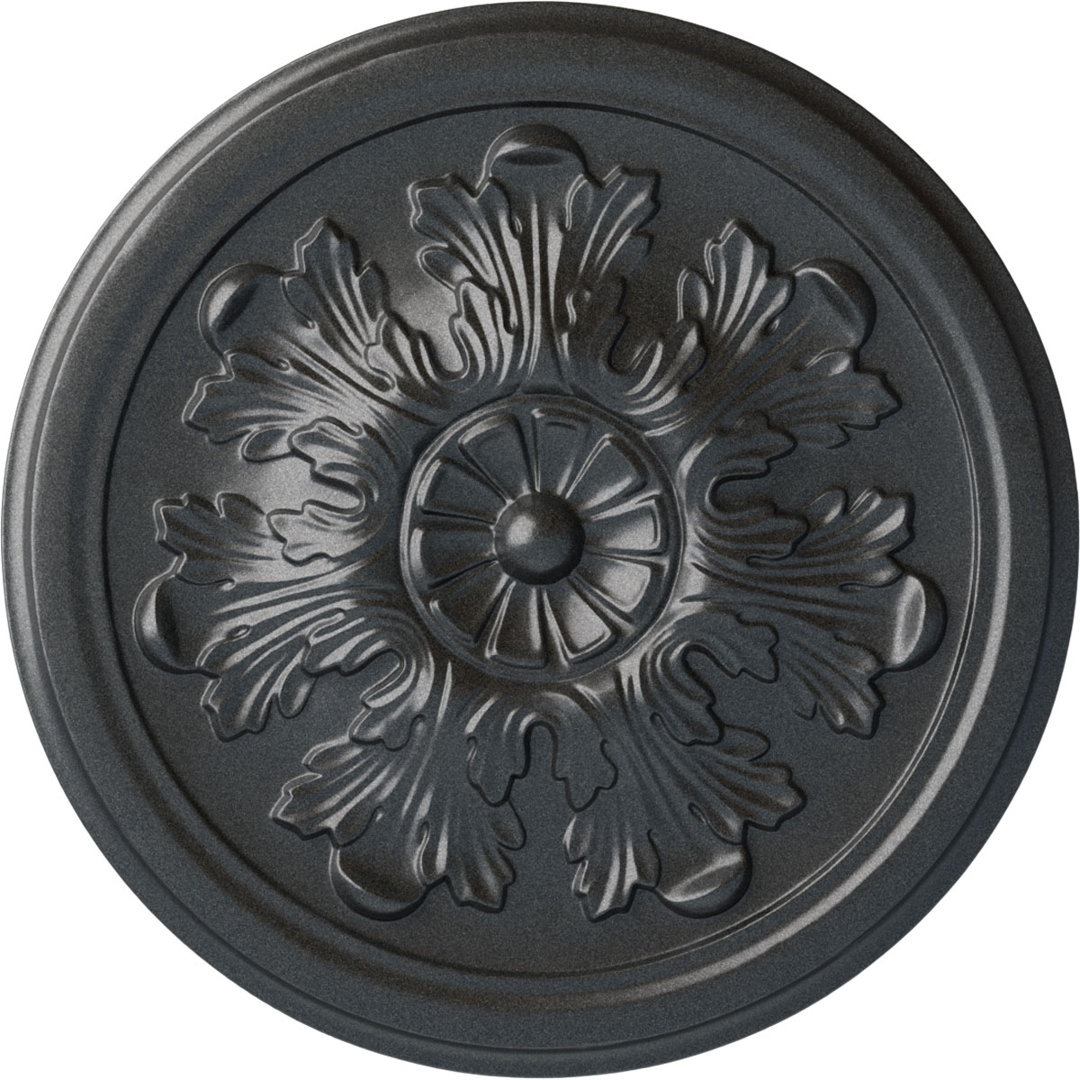 Endurathane Legacy Acanthus Ceiling Medallion, 12 3/4"OD x 7/8"P (Fits Canopies up to 3 1/2") Ekena Millwork 