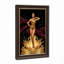 Art sur toile, "Femme en or", art déco avec cape marron-2040423476