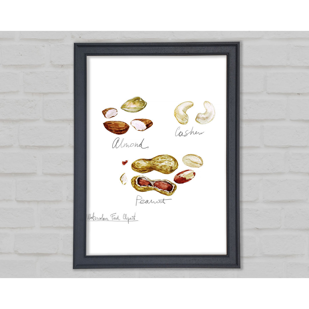 Gerahmtes Leinwandbild Nut Selection 3 Framed Print