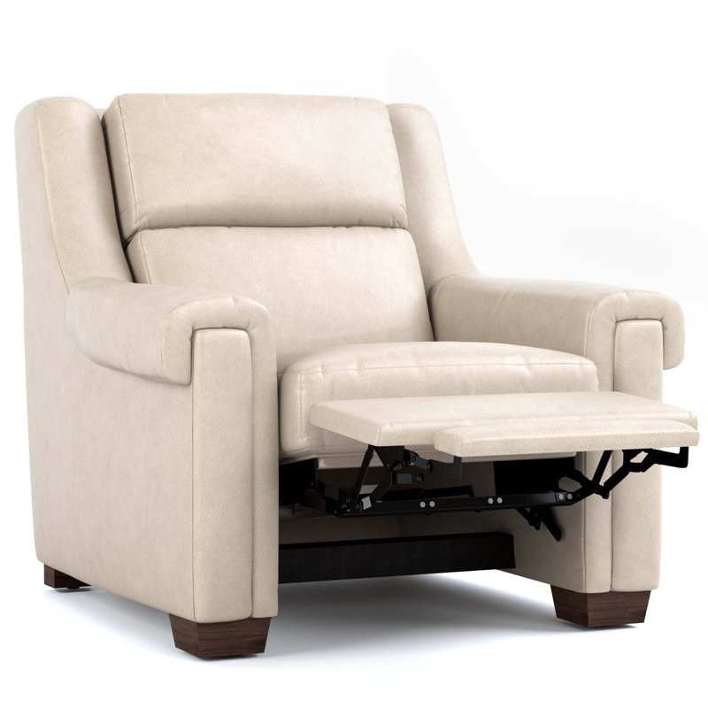 Chester Recliner, Sorrento Moonshine Genuine Leather