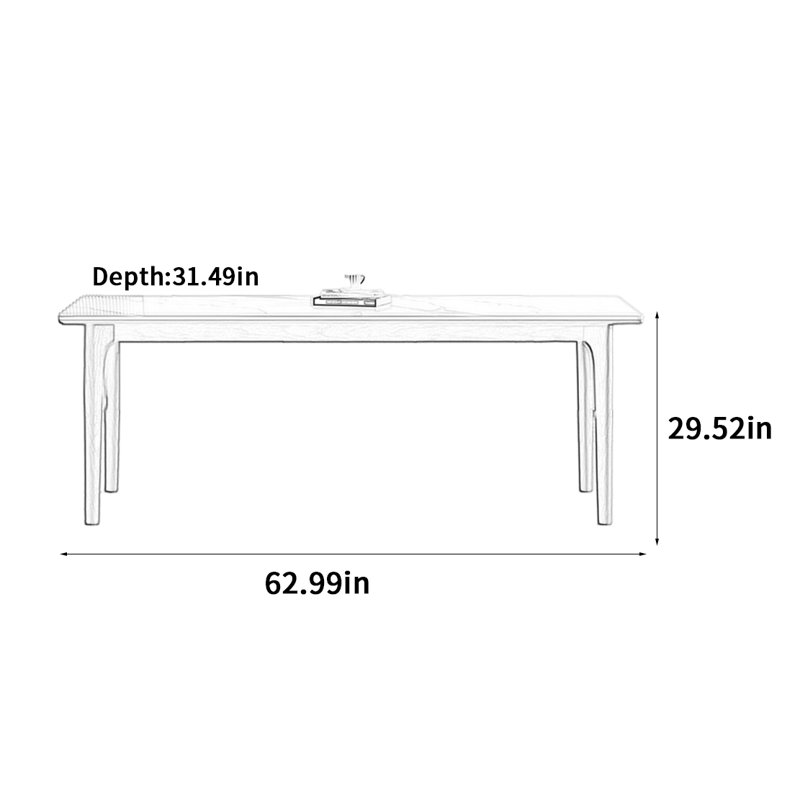 Korman, H 29,52 po x L 62,99 po x l 31,49 po