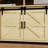 59'' Farmhouse Wooden Sideboard With Sliding Barn Door And Mesh Panels-840012411