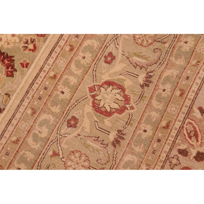 Tapis unique rouge / beige / brun clair de 6 pi x 9 pi 2 po Allessandra