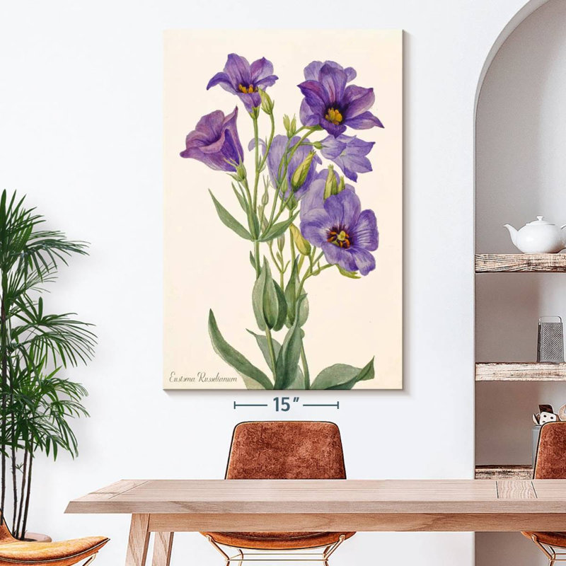 Eustoma Russelianum, 51" H x 34" W