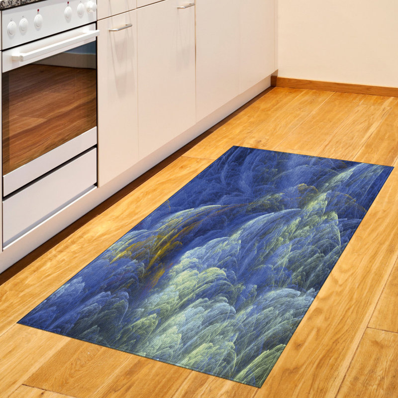 Fractal High Density Long Fiber Poly Threads Decorative Area Rug Carpet, Rectangle 2'7" x 5'