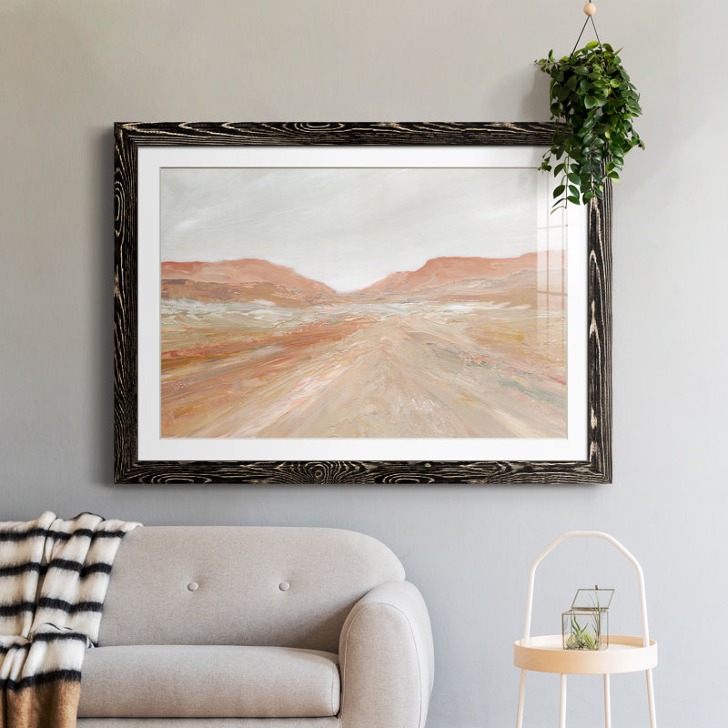 Road to Sedona - Peinture encadrée, H 31,5 po x l 23,5 po x P 1,5 po, Cadre noir