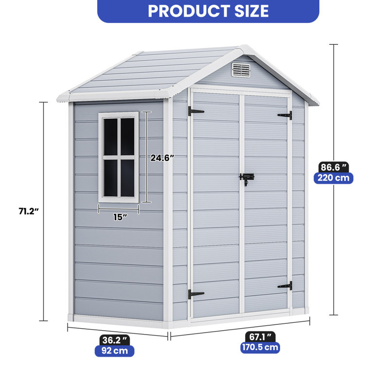 Outdoor Resin Storage Shed