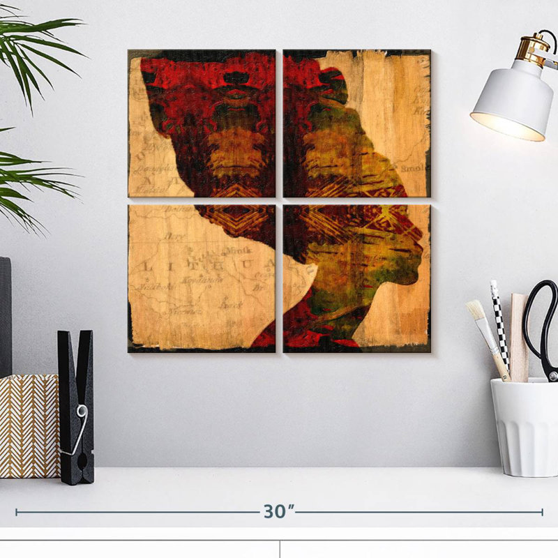 Nubian Queen I, 18" H x 18" W