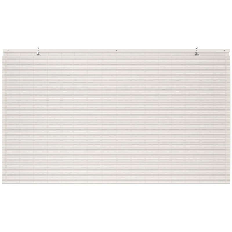 Bamboo Window Shade Blind - White, 48"W x 72"L
