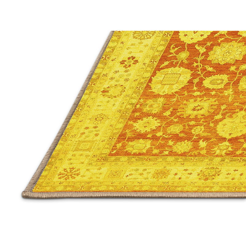Washable Oriental Indoor Rug, Rectangle 8' x 10'