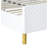 Gaines White High Gloss Finish EK Bed