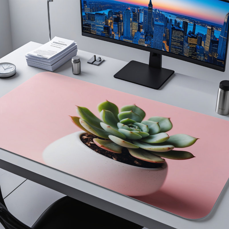 Polyester Desk Pad, 14.4x12.1