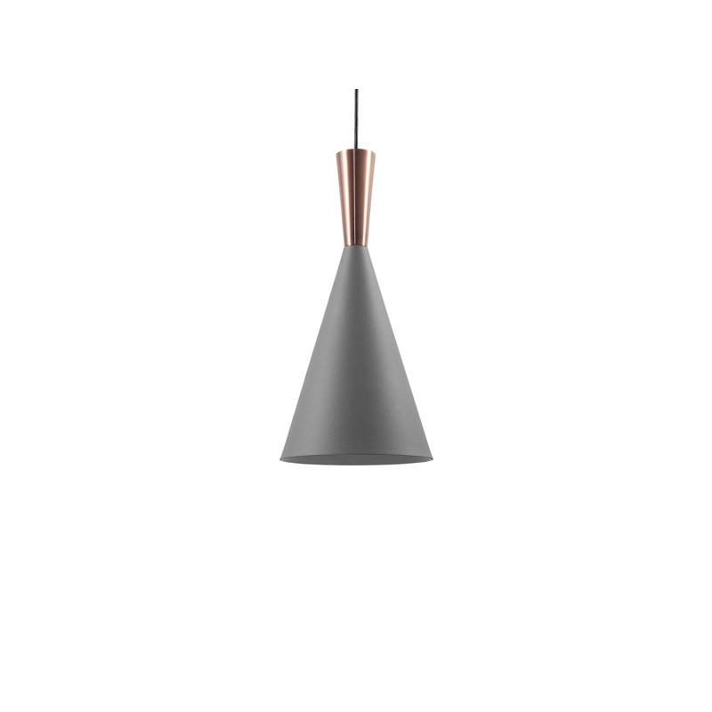 Raghul 1 - Light Cone Pendant, Copper, Grey