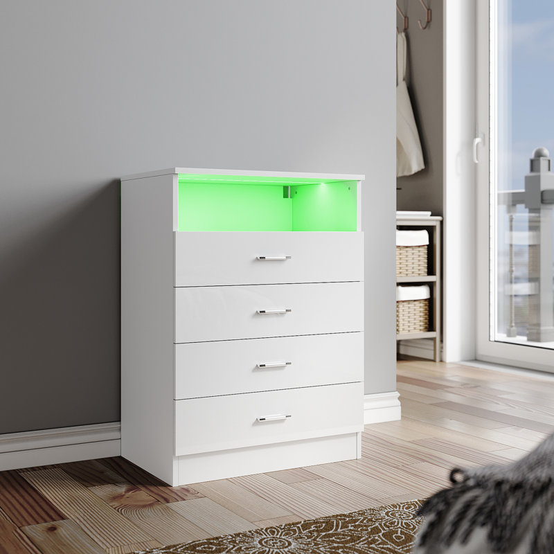 4 - Drawer Rectangle Accent Chest