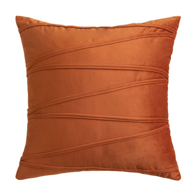 Velvet Cross Lines  Square Cushion Cover