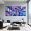 Ensemble de 3 reproductions d'art mural sur toile avec villes et pays-356674248