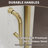 34-36 In.W X 72 In.H Pivot Frameless Shower Door,1/4 In. Clear Glass Pivot Swing Shower Doors In Brushed Gold,Pivot Shower Door Reversible Installation