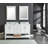 Paulene 61'' Double Bathroom Vanity with Marble Top-732530647